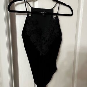Express Black Lace Bodysuit